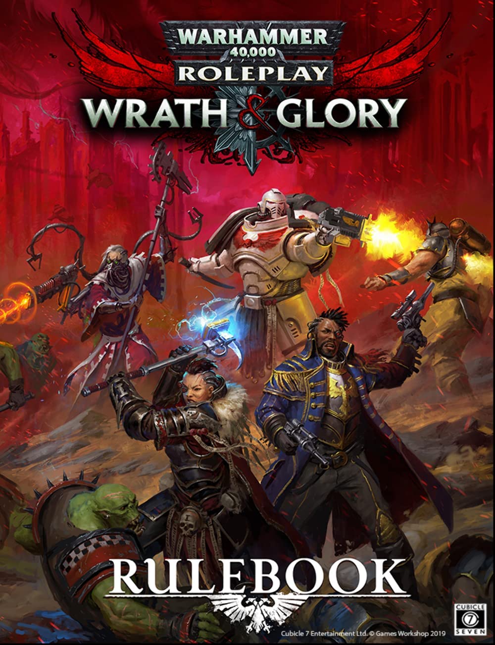 Cubicle 7 Role Playing Games Cubicle 7 Warhammer 40K Wrath & Glory RPG: Core Rulebook Revised HC