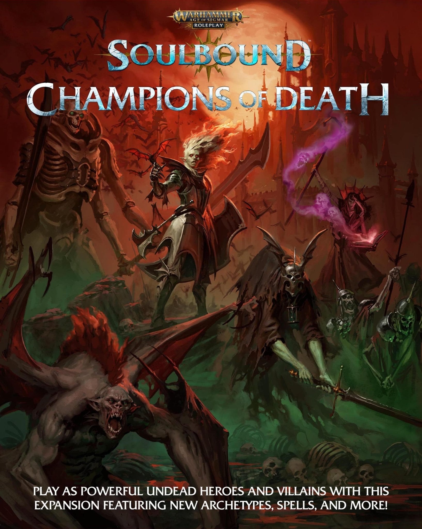 Cubicle 7 Warhammer Age of Sigmar - Soulbound RPG: Champions of Death - Lost City Toys
