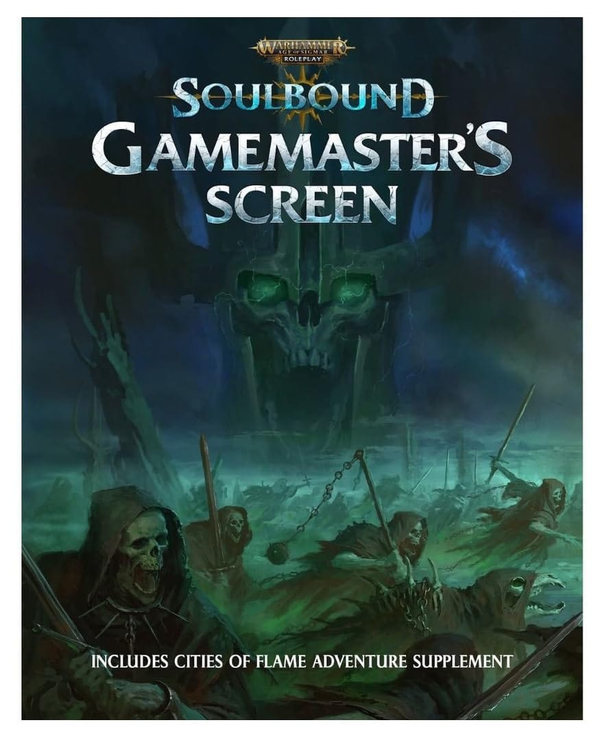 Cubicle 7 Warhammer Age of Sigmar - Soulbound RPG: Gamemaster`s Screen - Lost City Toys