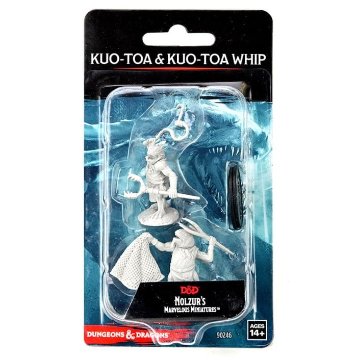 D&D: Nolzur's Marvelous Minis: Kuo - Toa & Kuo - Toa Whip Wave 14 (Unpainted) - Lost City Toys