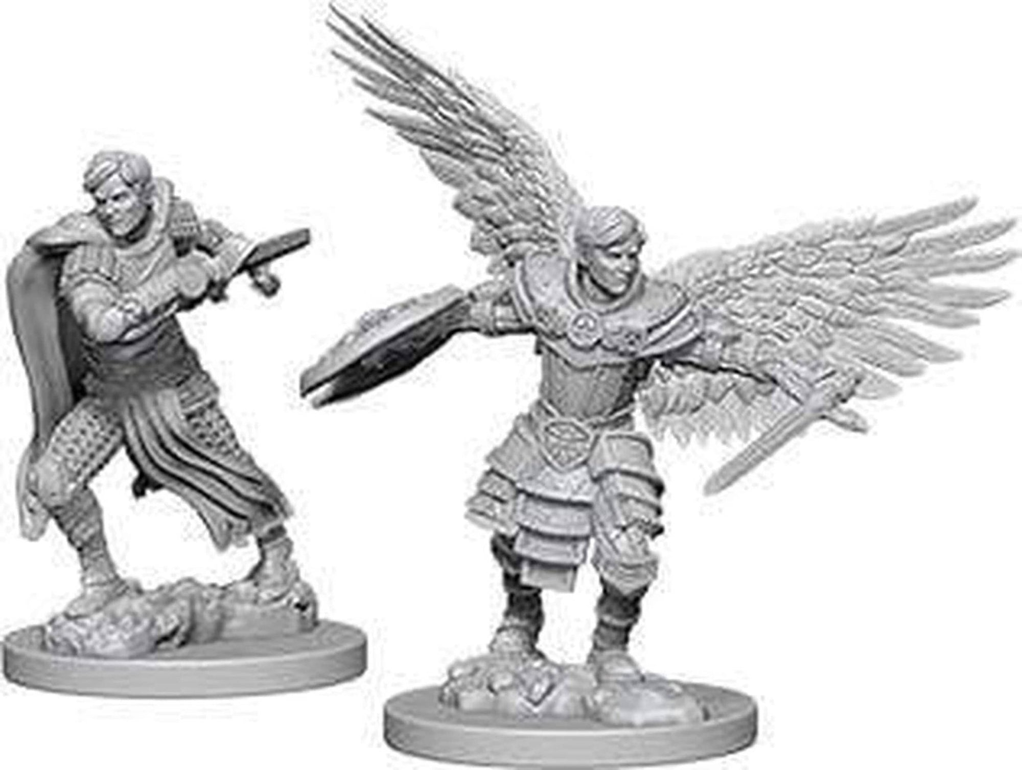 D&D Nolzur's Marvelous Unpainted Miniatures - W06 Male Aasimar Fighter - Lost City Toys