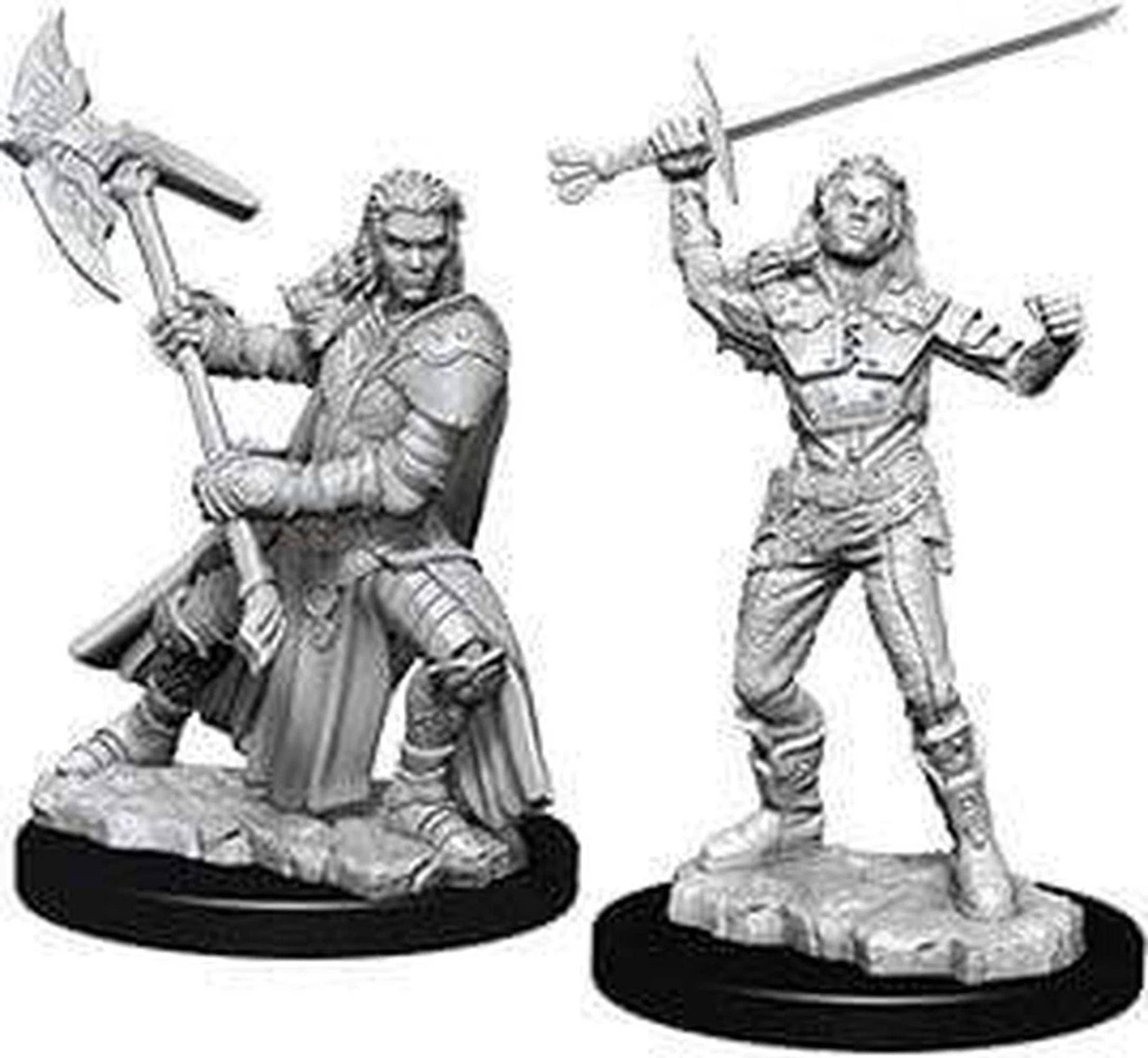 D&D Nolzur's Marvelous Unpainted Miniatures - W07 Half - Orc Female Fighter - Lost City Toys