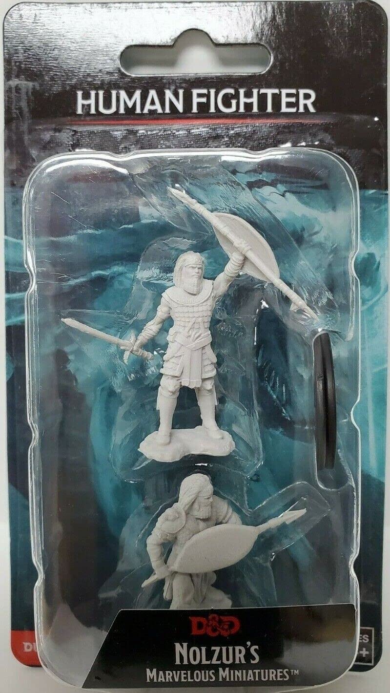 D&D Nolzur's Marvelous Unpainted Miniatures - W13 Human Fighter Male - Lost City Toys