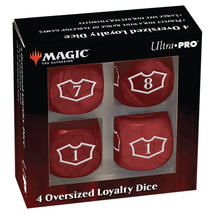 Dice: Magic the Gathering: Loyalty Set Deluxe 22mm Mountain with 7 - 12 (4) - Lost City Toys