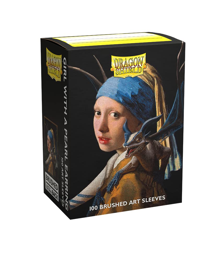 Dragon Shields: (100) Brushed Art - The Girl with The Pearl Earring (DISPLAY 10) - Lost City Toys