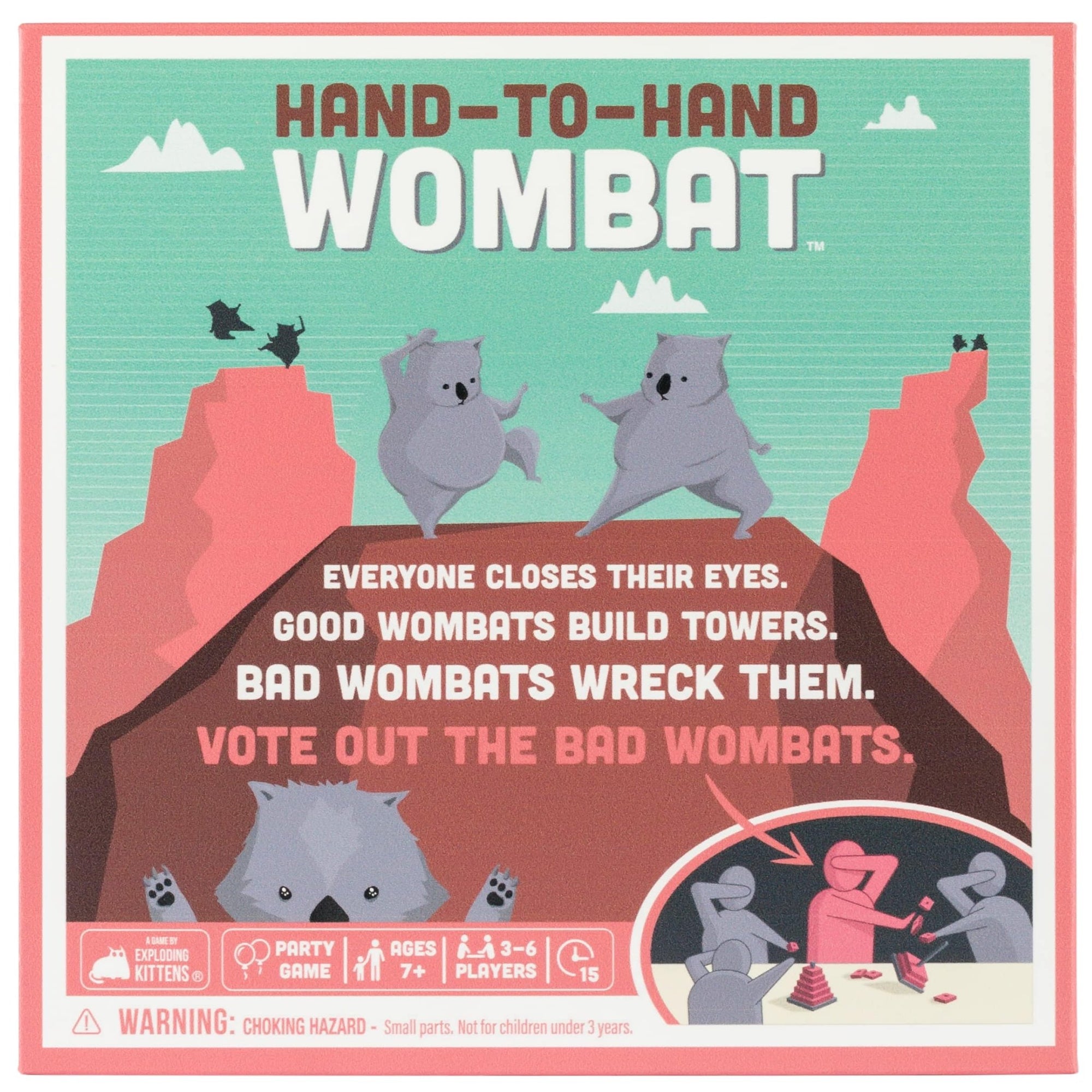 Exploding Kittens Hand - to - Hand Wombat - Lost City Toys