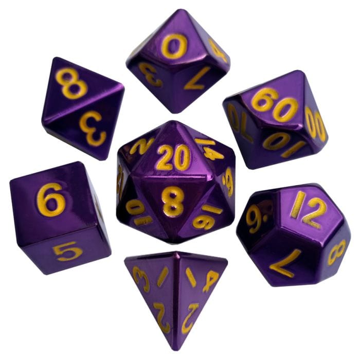 FanRoll by MDG 7 - Set Metal Purple with Gold - Lost City Toys