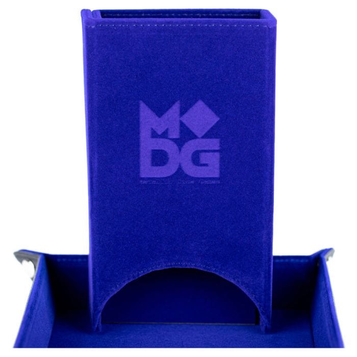 FanRoll by MDG Dice Tower: Fold Up Velvet Blue - Lost City Toys