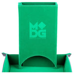 FanRoll by MDG Dice Tower: Fold Up Velvet Green - Lost City Toys