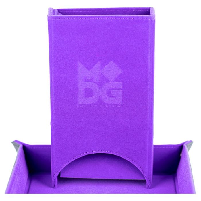 FanRoll by MDG Dice Tower: Fold Up Velvet Purple - Lost City Toys