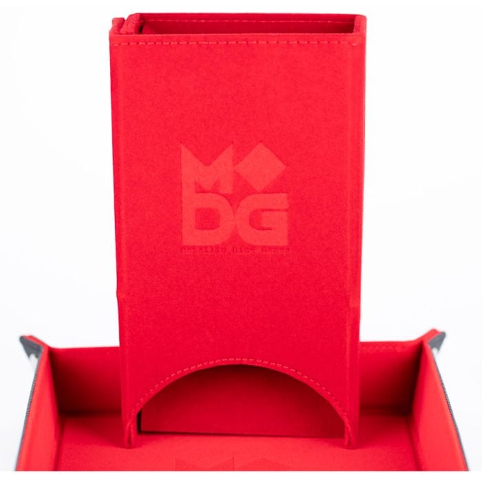 FanRoll by MDG Dice Tower: Fold Up Velvet Red - Lost City Toys