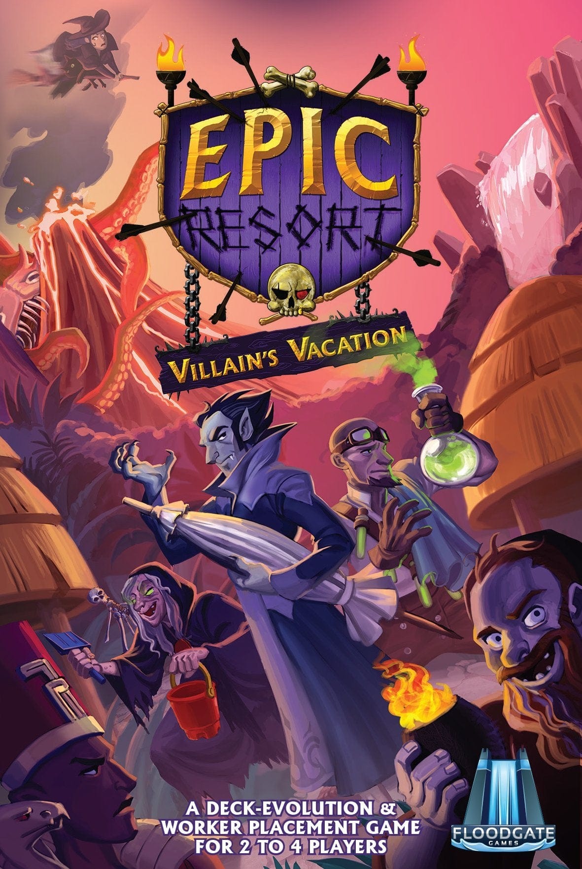 Floodgate Games Epic Resort: Villain`s Vacation Expansion - Lost City Toys