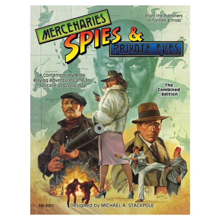 Flying Buffalo Role Playing Games Mercenaries, Spies & Private Eyes RPG: The Combined Edition (Hardcover)