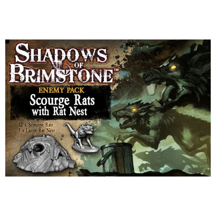 Flying Frog Productions Board Games Flying Frog Productions Shadows of Brimstone: Scourge Rats Enemy Pack