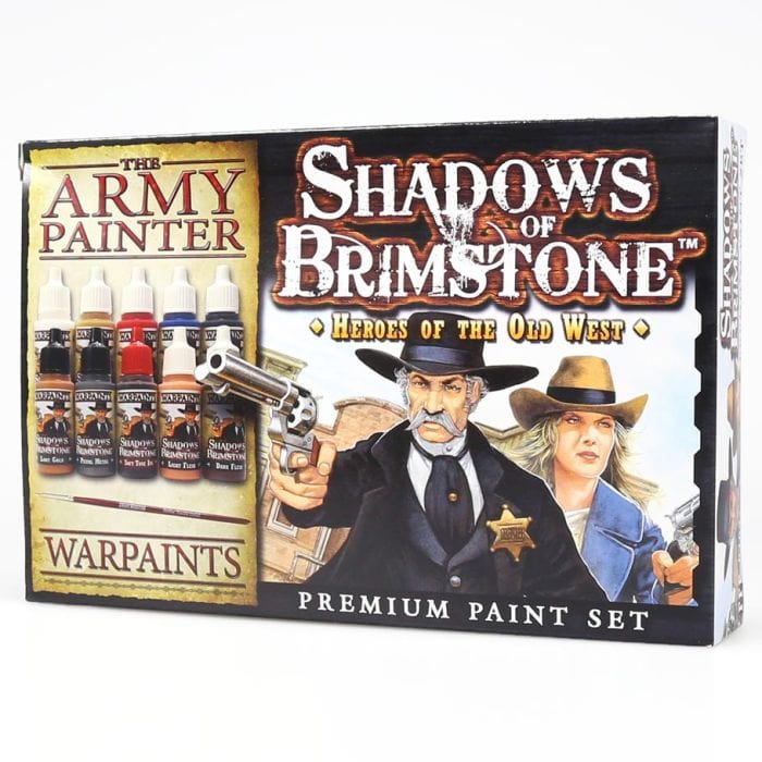Flying Frog Productions Paints and Brushes Flying Frog Productions Shadows of Brimstone: Heroes of Old West Paint Set