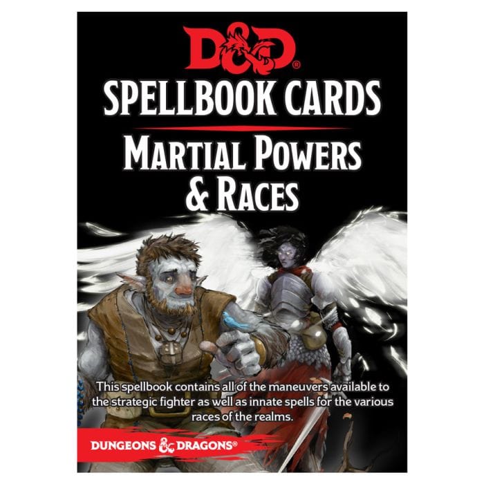 Gale Force 9 D&D 5E: Cards: Spellbook Cards: Martial Powers and Race Deck - Lost City Toys