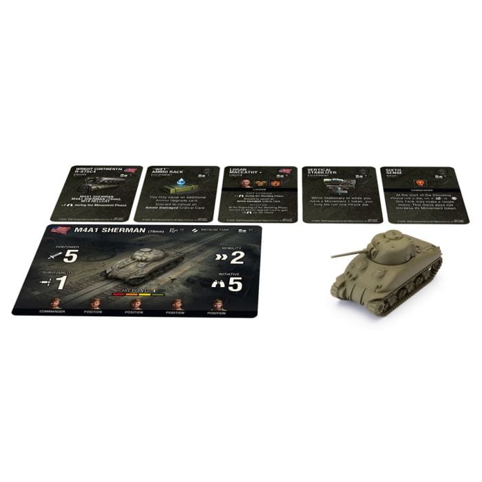 Gale Force 9 Miniatures and Miniature Games Gale Force 9 World of Tanks: W5 American: M4A1 76mm Sherman