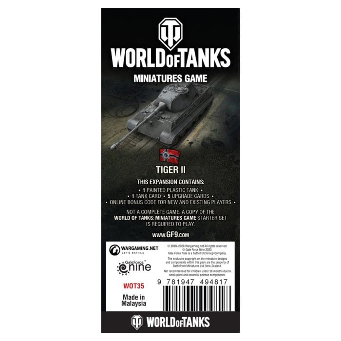 Gale Force 9 World of Tanks: W7 German: Tiger II - Lost City Toys