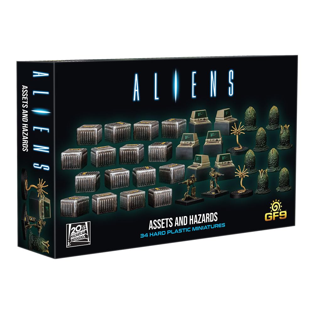 Gale Force Nine Aliens Miniatures: Assets and Hazards (34) - Lost City Toys