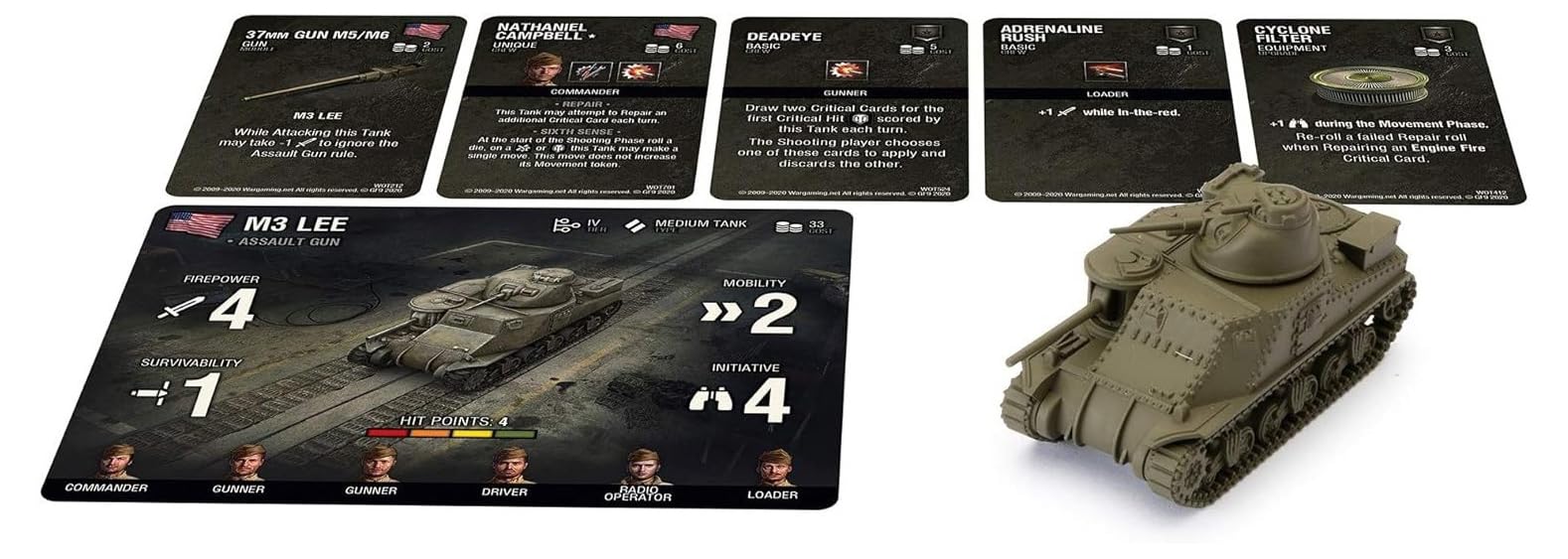 Gale Force Nine Miniatures Games Gale Force Nine World of Tanks: Miniatures Game - American M3 Lee
