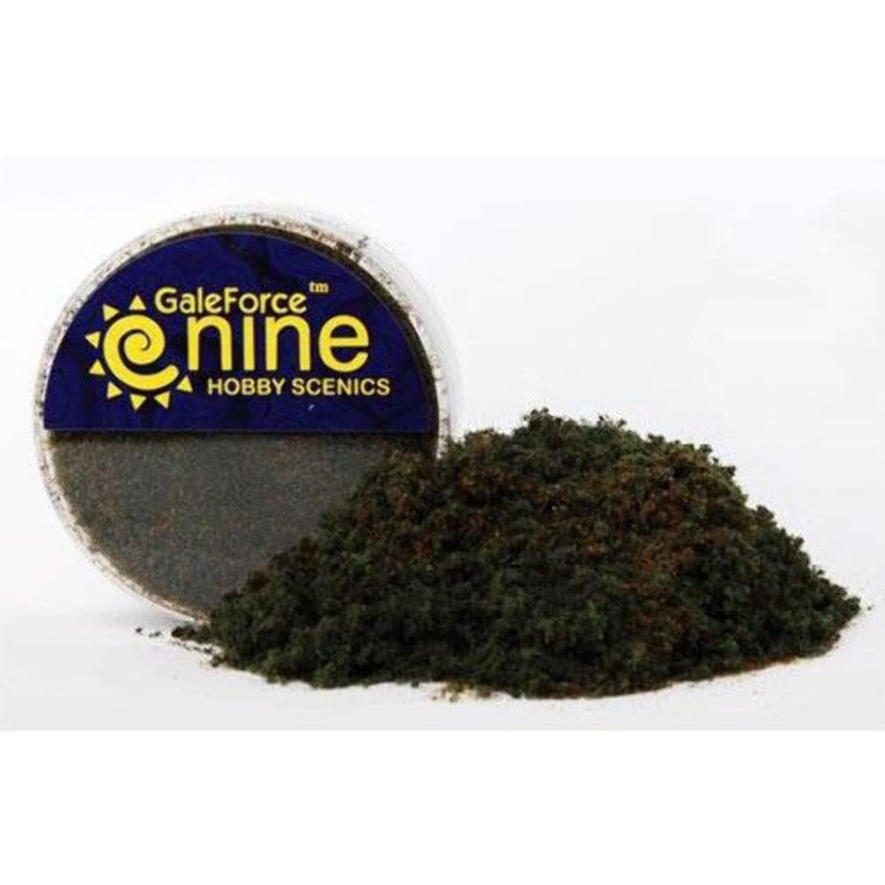 Gale Force Nine Miniatures Tools: Hobby Round Dark Conifer Flock Blend - Lost City Toys