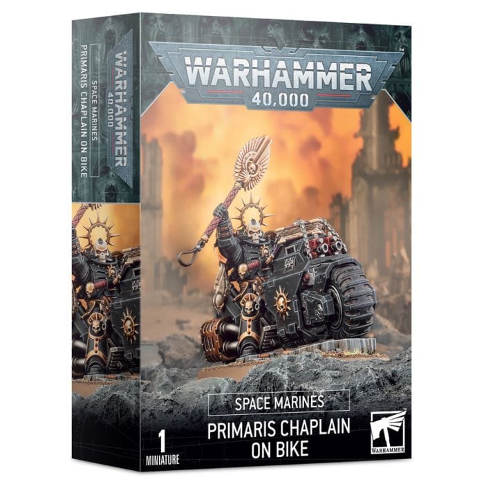 Games Workshop 48 - 31 Warhammer 40,000: Space Marines: Primaris Chaplain on Bike - Lost City Toys