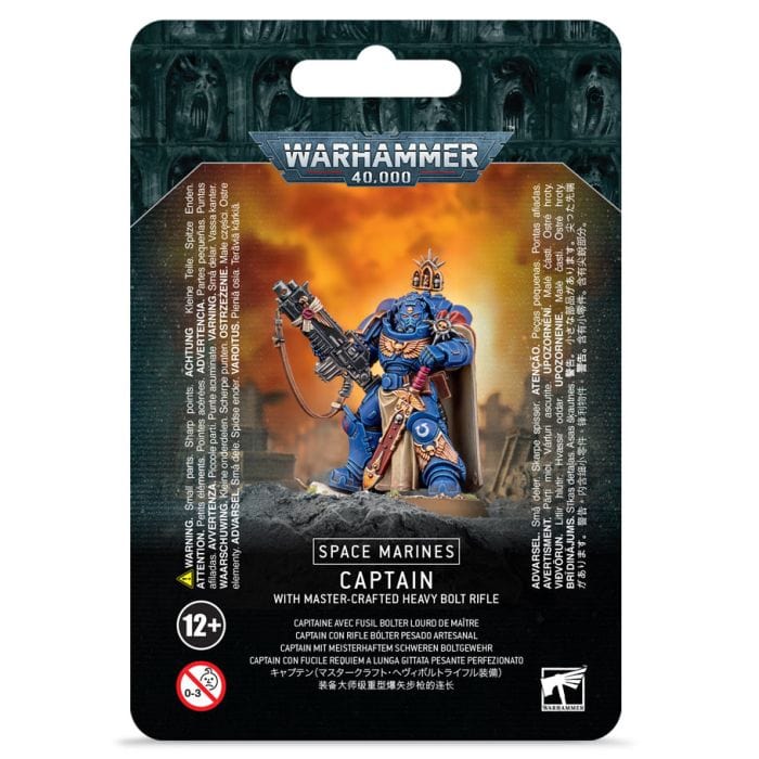 Games Workshop 48 - 48 Warhammer 40,000: Space Marine: Captain w/ Master Bolt - Lost City Toys