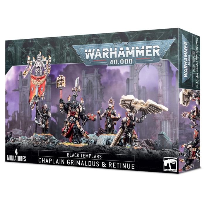 Games Workshop 55 - 44 Warhammer 40,000: Black Templars: Grimaldus & Retinue - Lost City Toys