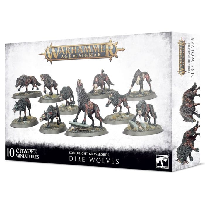 Games Workshop 91 - 45 Warhammer Age of Sigmar: Soulblight Gravelords: Dire Wolves - Lost City Toys