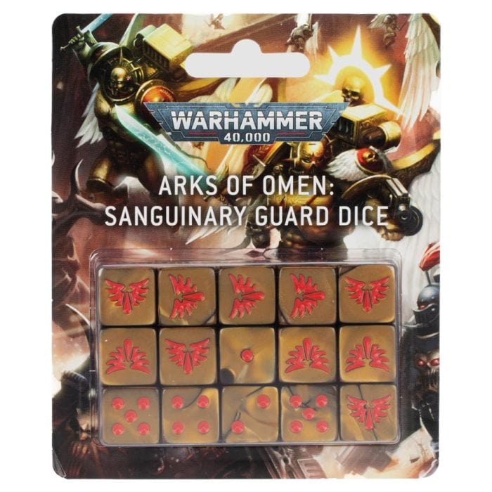 Games Workshop Dice and Dice Bags Games Workshop 41-46 Warhammer 40,000: Arks of Omen: Sanguinary Guard Dice Set