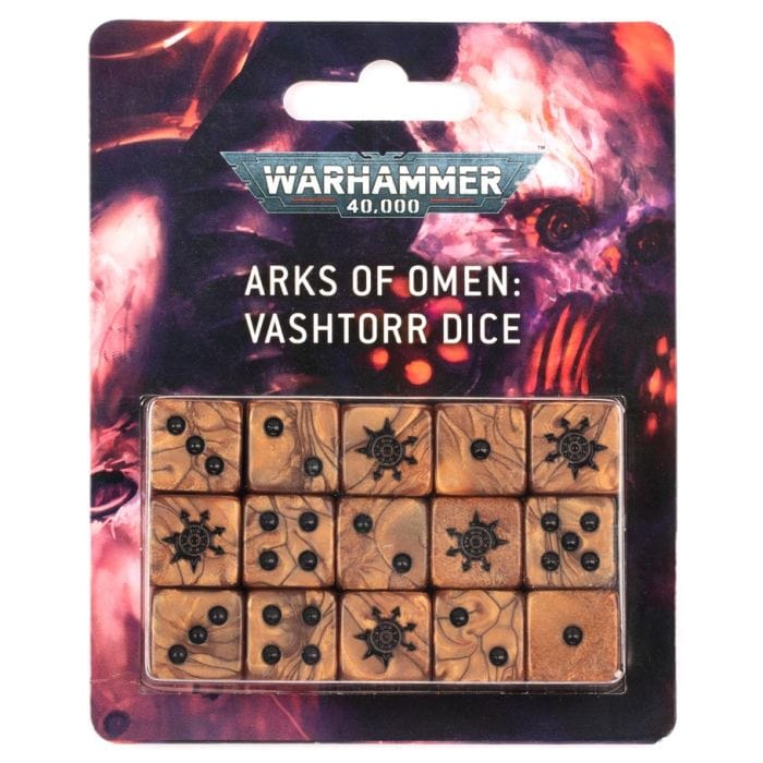 Games Workshop Dice and Dice Bags Games Workshop 43-31 Warhammer 40,000: Arks of Omen: Vashtorr Dice Set