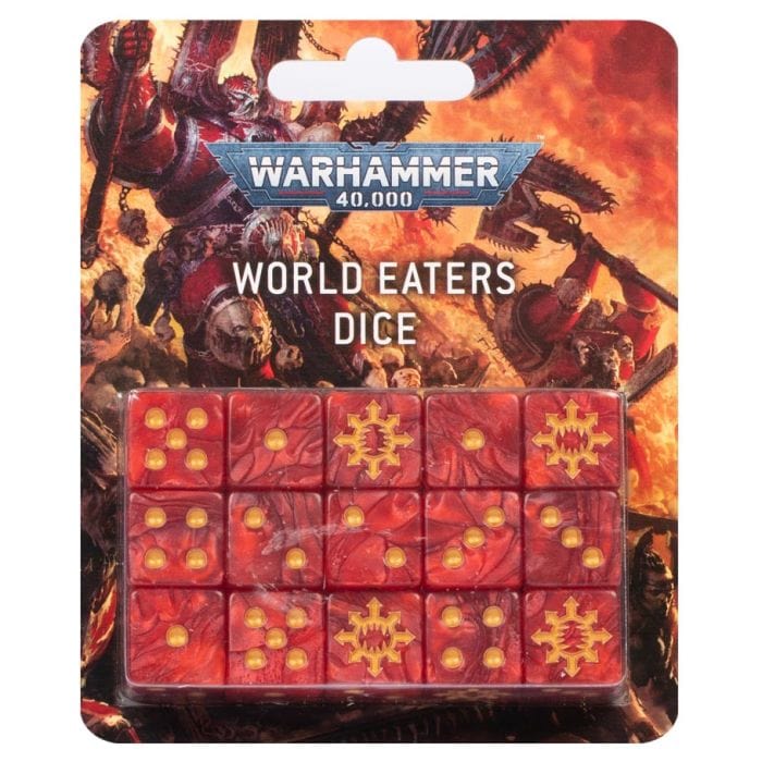 Games Workshop Dice and Dice Bags Games Workshop 43-33 Warhammer 40,000: World Eaters: Dice