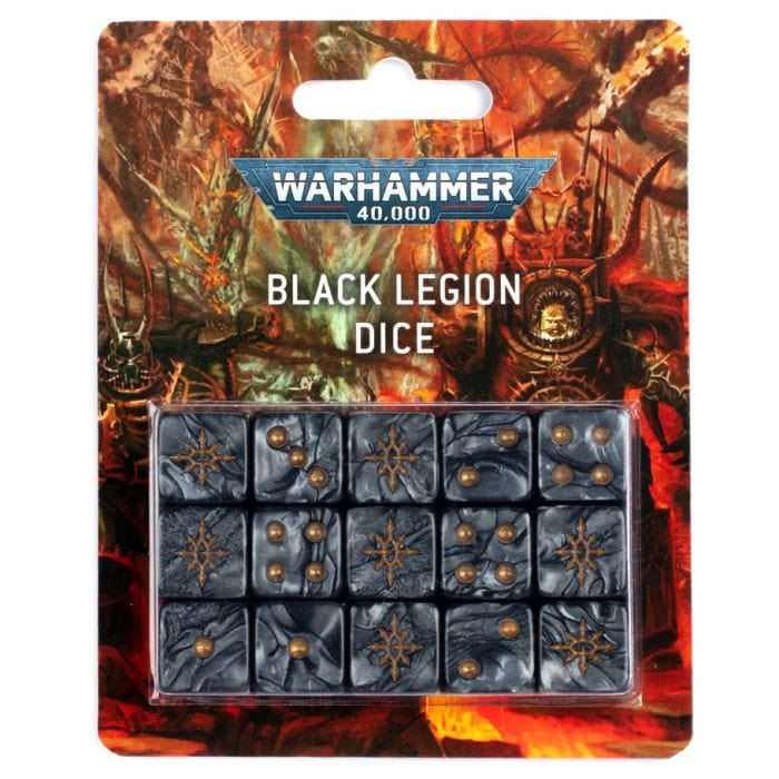 Games Workshop Dice and Dice Bags Games Workshop 43-82 Warhammer 40,000: Black Legion: Dice