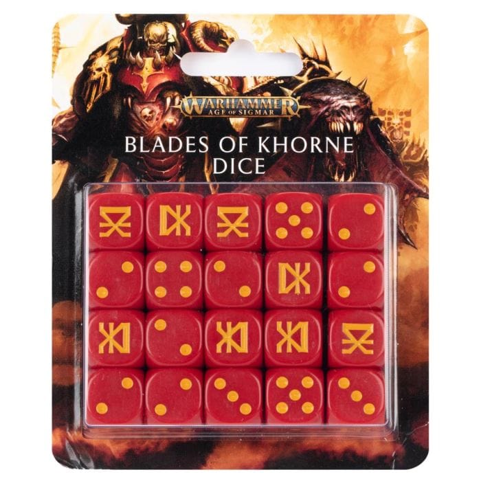 Games Workshop Dice and Dice Bags Games Workshop 83-39 Warhammer Age of Sigmar: Blades of Khorne: Dice