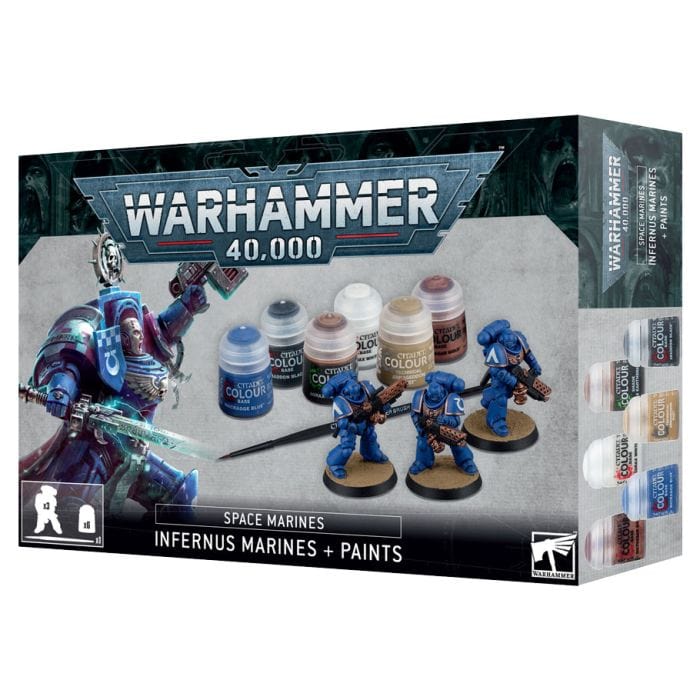 Games Workshop Miniatures and Miniature Games Games Workshop 60-11 Warhammer 40,000: Infernus Marines & Paint Set