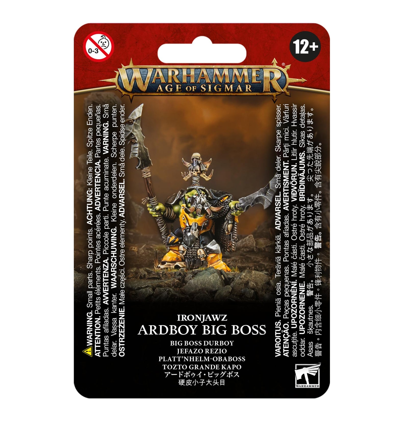 Games Workshop Warhammer Age of Sigmar: Orruk Warclans - Ardboy Big Boss - Lost City Toys