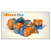 Gate Keeper Games Dice and Dice Bags Gate Keeper Games 7-Set Cube Halfsies: Fire & Dice