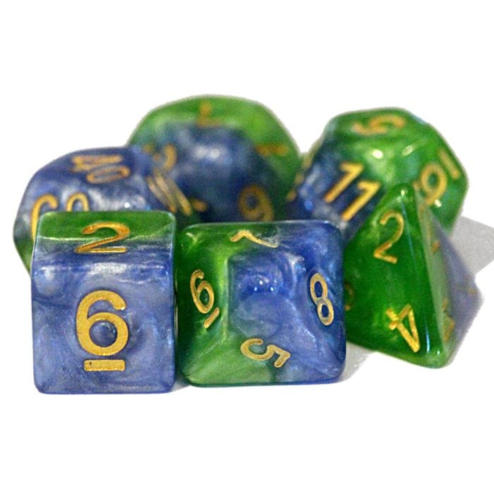 Gate Keeper Games Dice and Dice Bags Gate Keeper Games 7-Set Cube Halfsies: Mother Earth