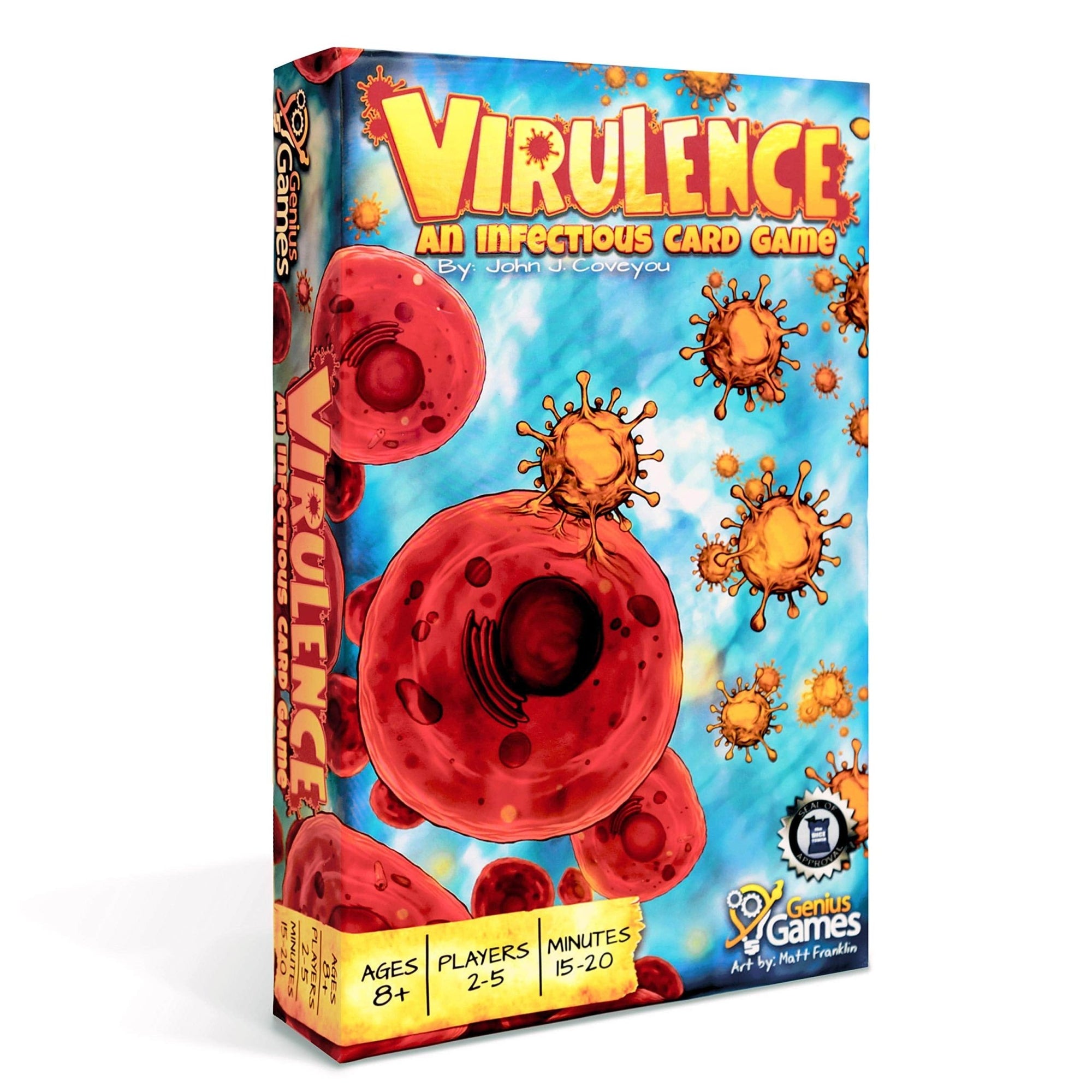 Genius Games Virulence: An Infectious Card Game - Lost City Toys