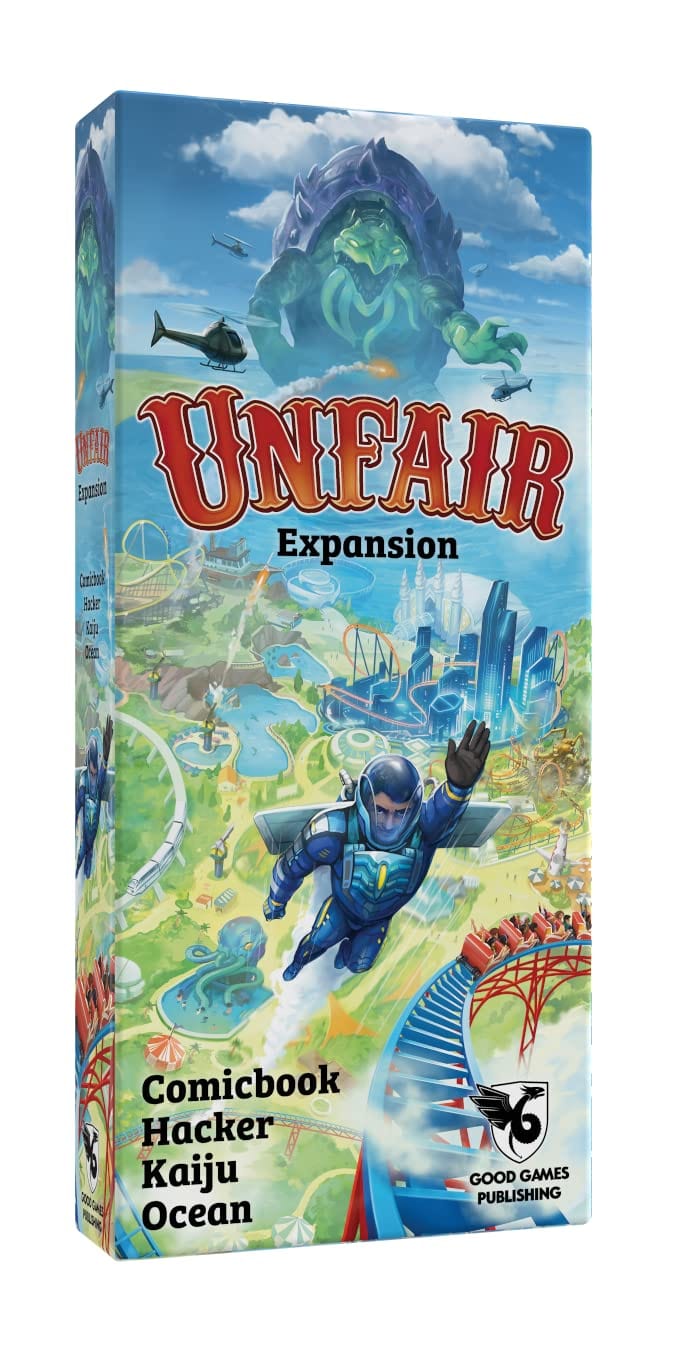 Good Games Publishing Unfair: Comicbook Hacker Kaiju Ocean Expansion - Lost City Toys
