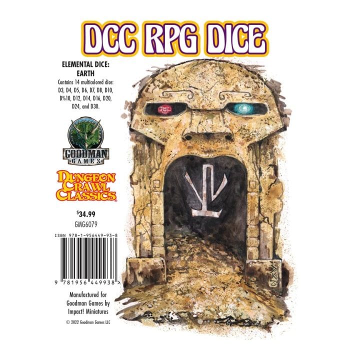 Goodman Games 14 - Set Dungeon Crawl Classics Elemental Dice: Earth - Lost City Toys