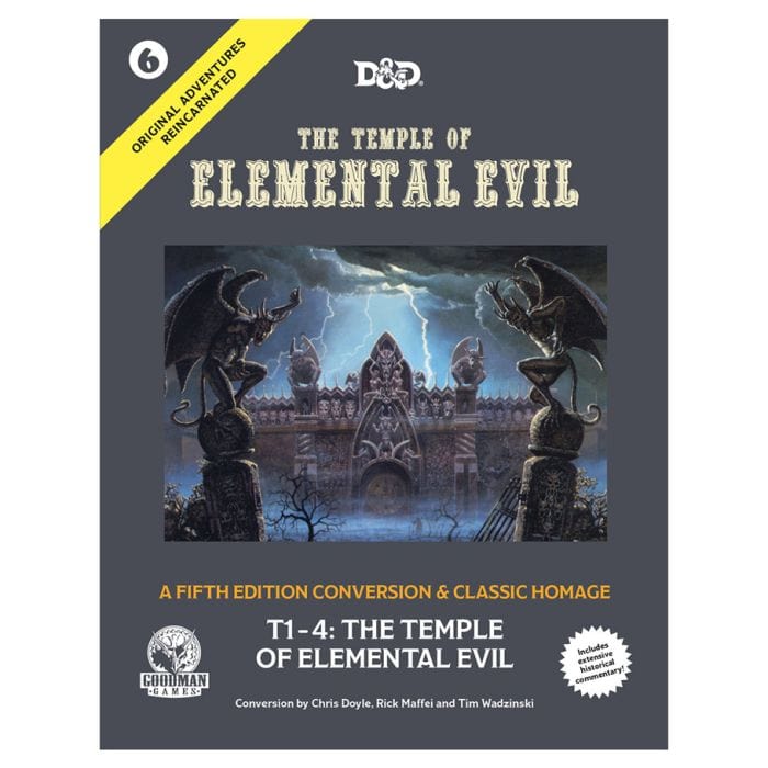 Goodman Games Role Playing Games D&D 5E: Original Adventures Reincarnated #6: The Temple of Elemental Evil