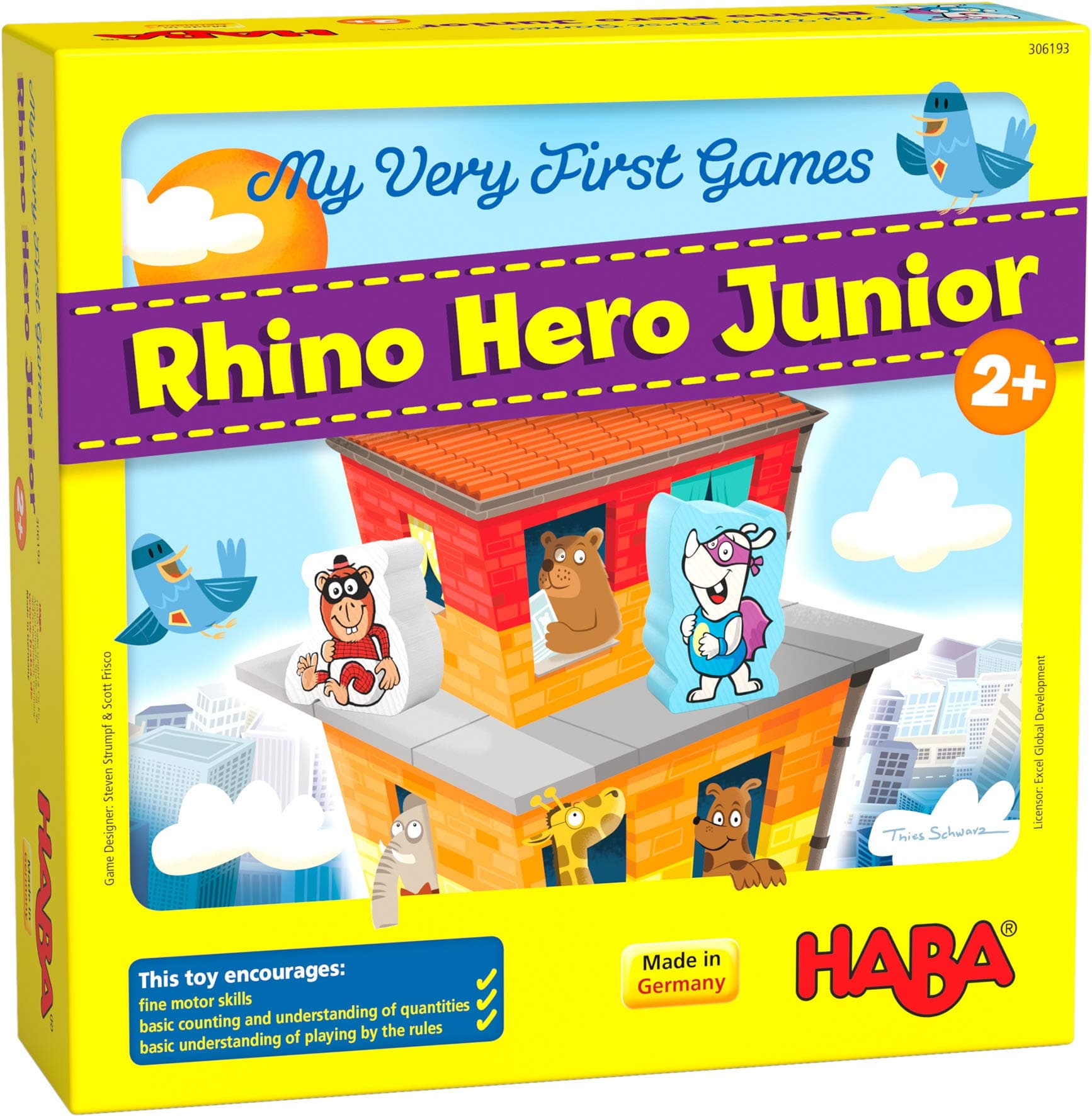 Haba Usa Rhino Hero Junior - Lost City Toys