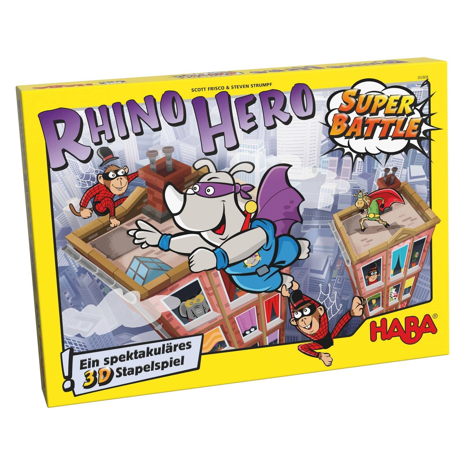Haba Usa Rhino Hero Super Battle - Lost City Toys