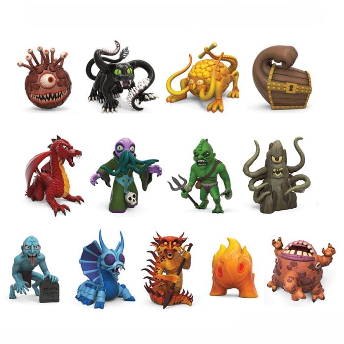 """Kidrobot D&D: 3"""" Vinyl Mini: Monster Series 1 Display (24)""" - Lost City Toys