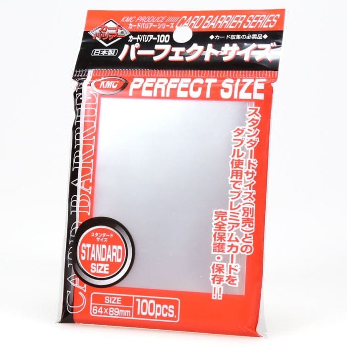 KMC Sleeves Card Accessories KMC Sleeves Deck Protector: Perfect Fit Clear (100)