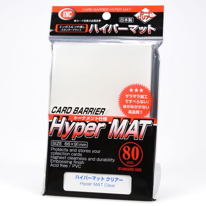 KMC Sleeves Deck Protector: Hyper Matte Clear (80) - Lost City Toys
