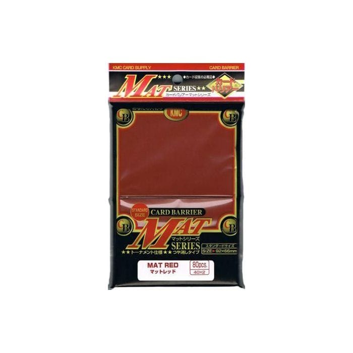 KMC Sleeves Deck Protector: Matte Red (80) - Lost City Toys