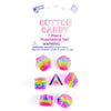 Koplow 7 - Set Bag Transparent Cotton Candy Rainbow with Gold - Lost City Toys