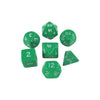 Koplow 7 - Set Cube Opaque Jumbo Green with White - Lost City Toys